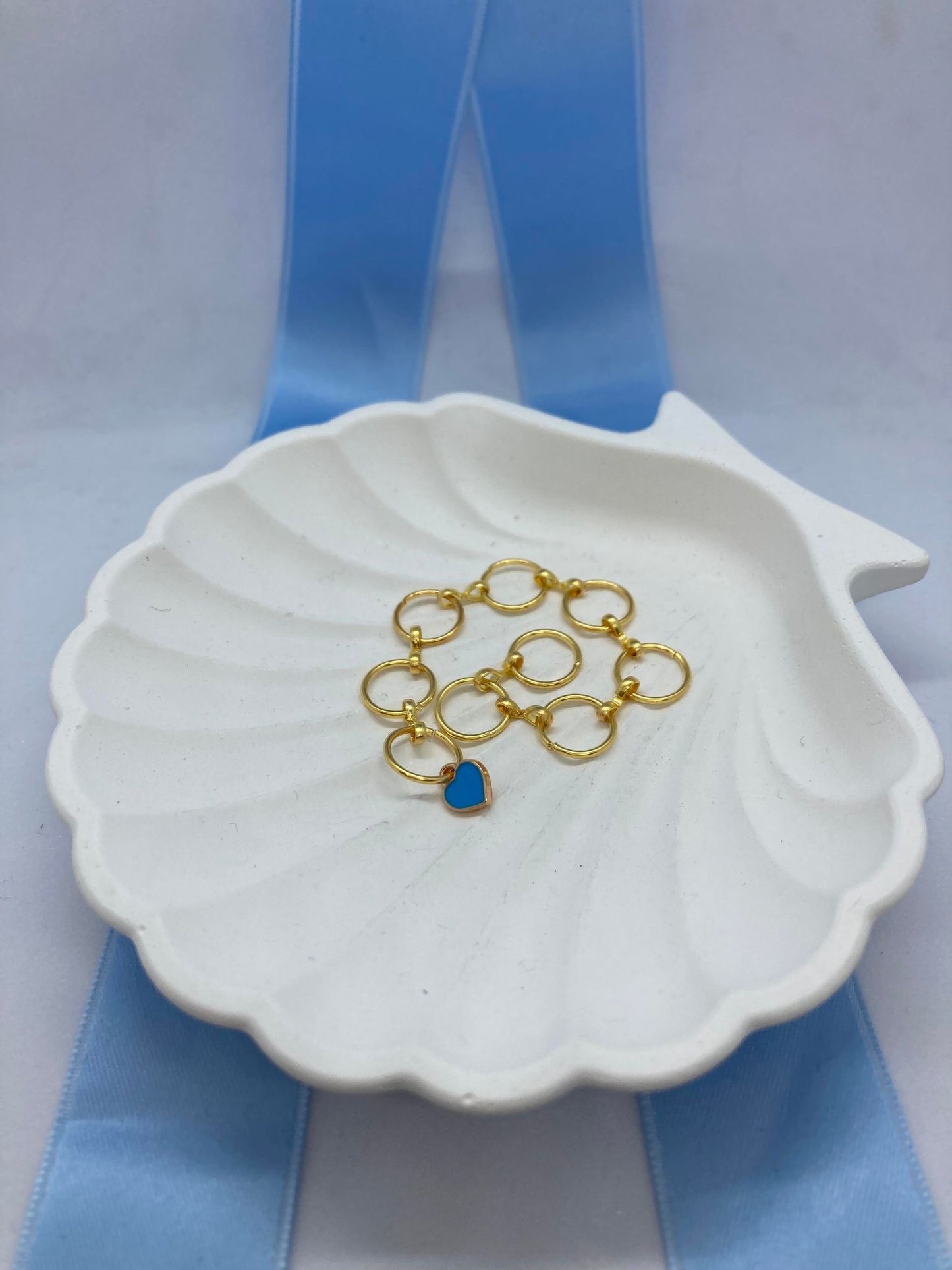 Strikkefisk Blått hjerte