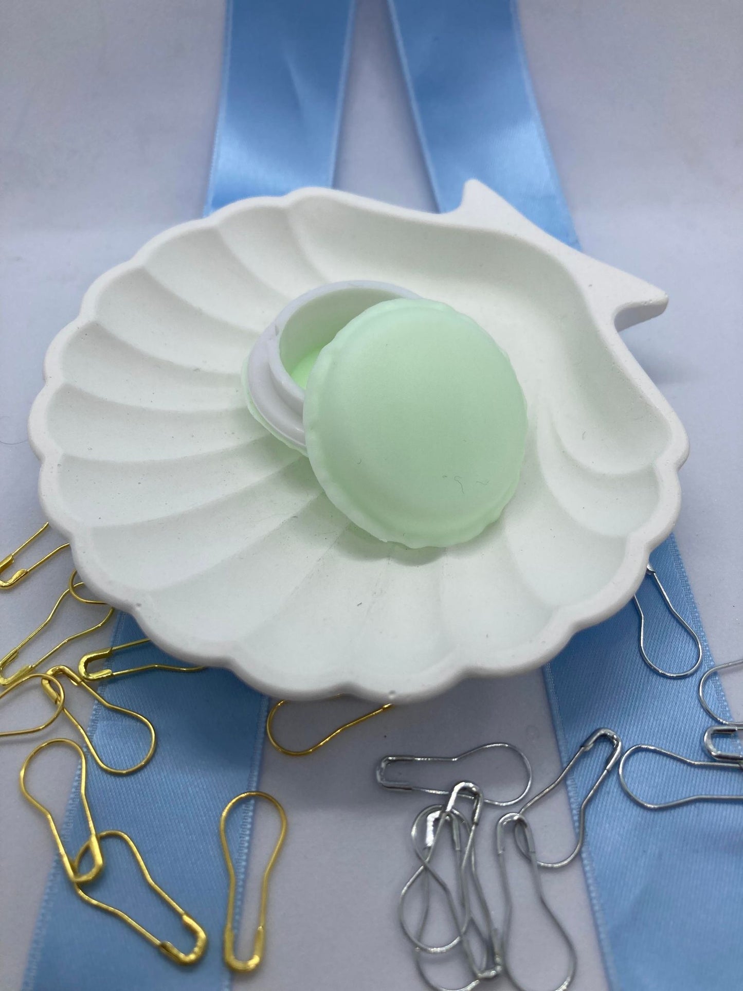 Makronbokser med 10 pæremarkører